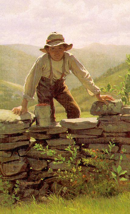 John George Brown The Berry Boy Germany oil painting art